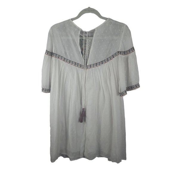 ZARA PLUMETIS EMBROIDERED DRESS - Picture 6 of 15
